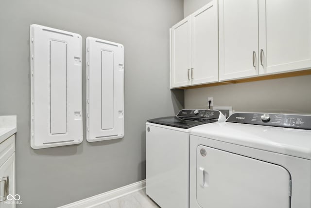 12594 Pasco St, Fishers, IN 46038 - washroom with cabinet space, separate washer and dryer, and baseboards