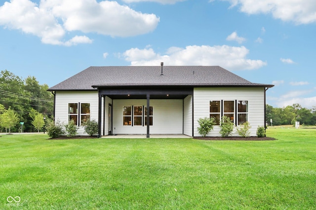 12594 Pasco St, Fishers, IN 46038 - rear view of property with a patio and a yard