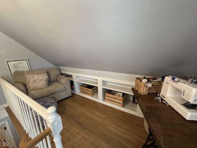 537 N 17th St, Noblesville, IN 46060 - additional living space with wood finished floors and vaulted ceiling