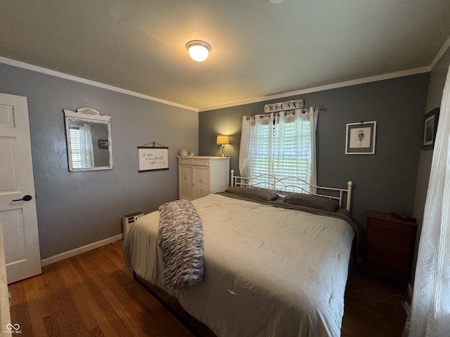 537 N 17th St, Noblesville, IN 46060 - bedroom featuring wood finished floors and crown molding