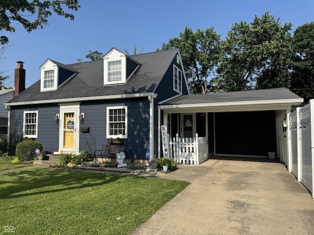 537 N 17th St, Noblesville, IN 46060 - view of front of home featuring a front yard, driveway, and a chimney