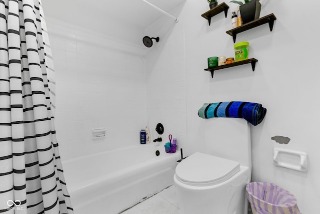 3141 Citadel Ct, Indianapolis, IN 46268 - bathroom with shower / bath combo and toilet