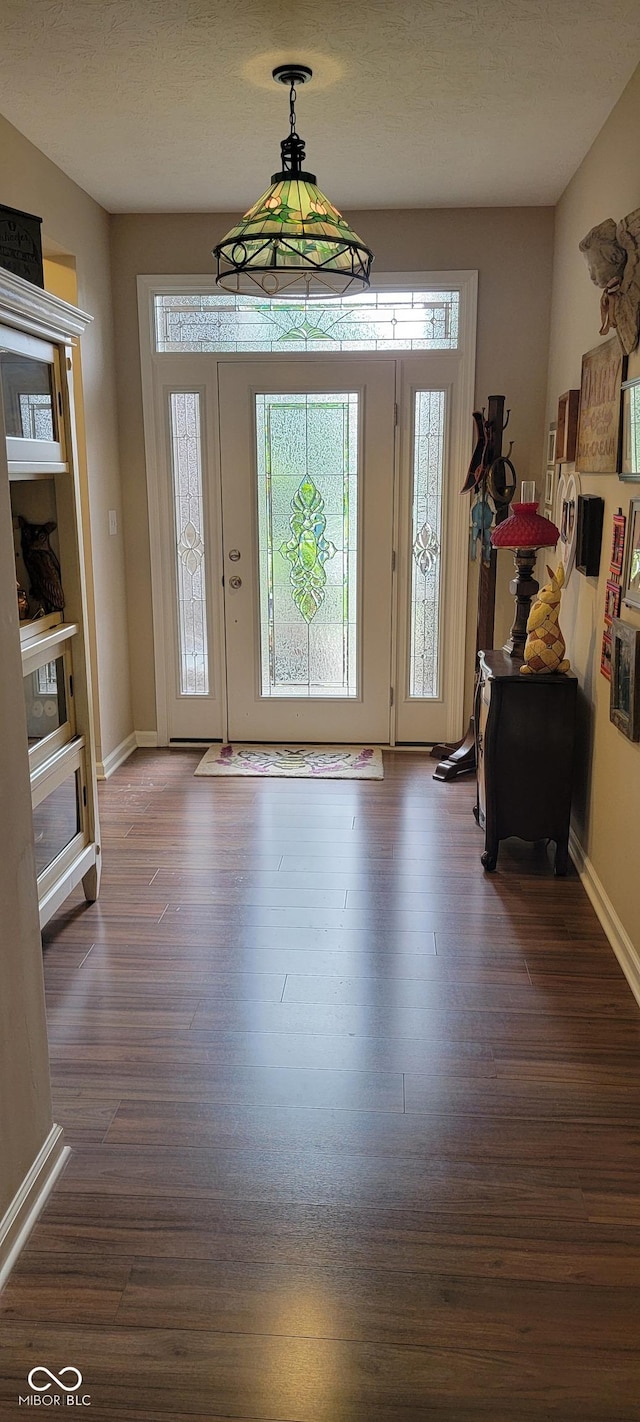 4232 Parliament Way, Avon, IN 46123 - foyer entrance featuring plenty of natural light, dark wood-style flooring, and baseboards
