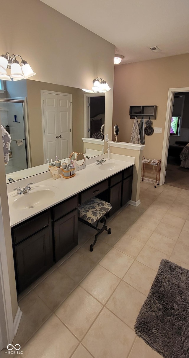 4232 Parliament Way, Avon, IN 46123 - ensuite bathroom with tile patterned flooring and double vanity