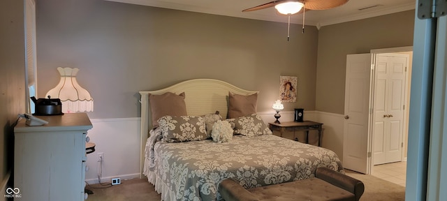 4232 Parliament Way, Avon, IN 46123 - bedroom featuring carpet flooring and ornamental molding