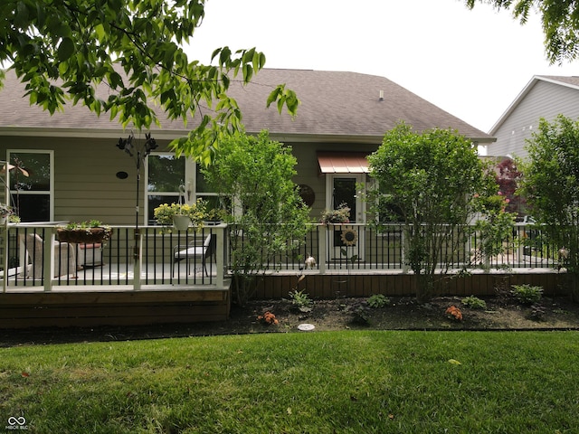 4232 Parliament Way, Avon, IN 46123 - rear view of house with a lawn and roof with shingles