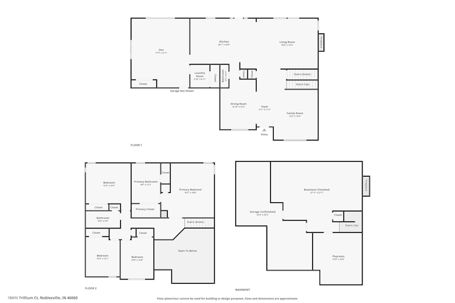 10410 Trillium Ct, Noblesville, IN 46060 - floor plan / room layout