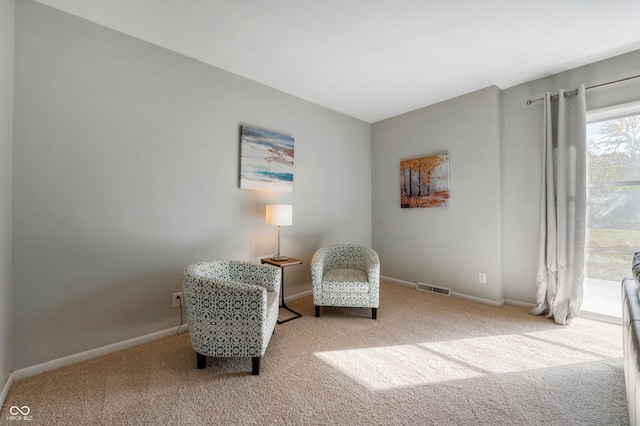 1325 Alimingo Dr, Indianapolis, IN 46260 - sitting room featuring carpet floors and baseboards