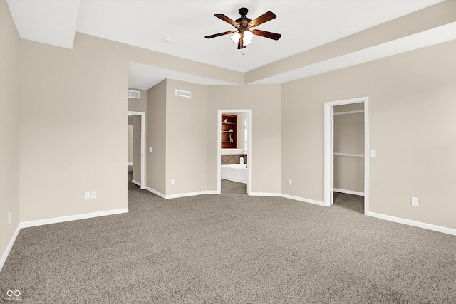13528 Cuppertino Ln, Carmel, IN 46074 - carpeted empty room with a ceiling fan and baseboards