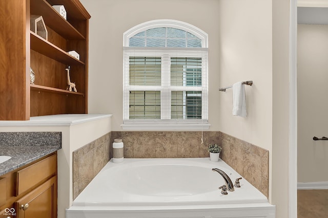 13528 Cuppertino Ln, Carmel, IN 46074 - full bath featuring a garden tub and vanity