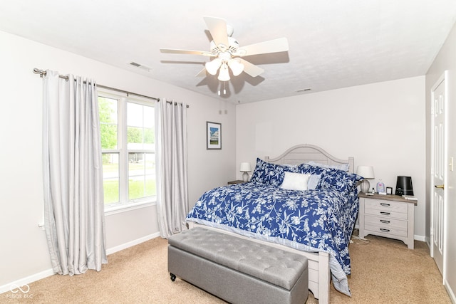 5651 Pine Knoll Blvd, Noblesville, IN 46062 - carpeted bedroom featuring baseboards and ceiling fan
