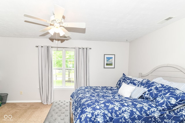 5651 Pine Knoll Blvd, Noblesville, IN 46062 - carpeted bedroom featuring baseboards and a ceiling fan