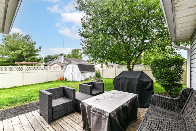 5651 Pine Knoll Blvd, Noblesville, IN 46062 - wooden terrace featuring grilling area and an outdoor hangout area