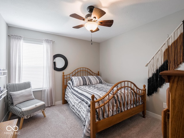 5684 Autumn Trl, Brownsburg, IN 46112 - carpeted bedroom with a ceiling fan and baseboards