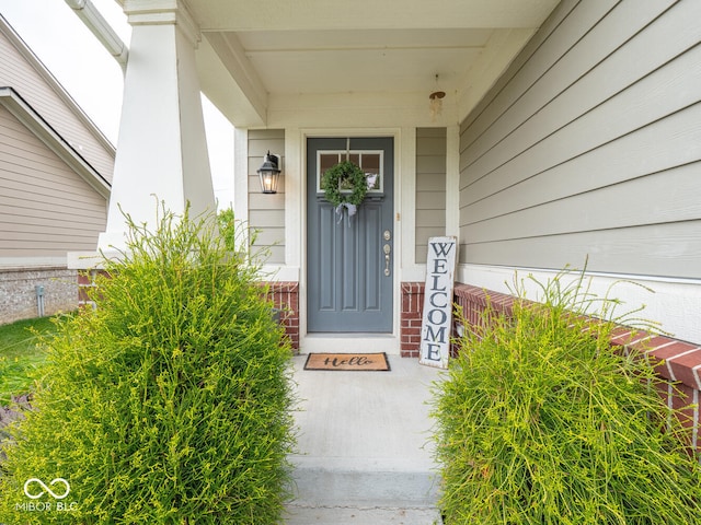 5684 Autumn Trl, Brownsburg, IN 46112 - entrance to property featuring covered porch