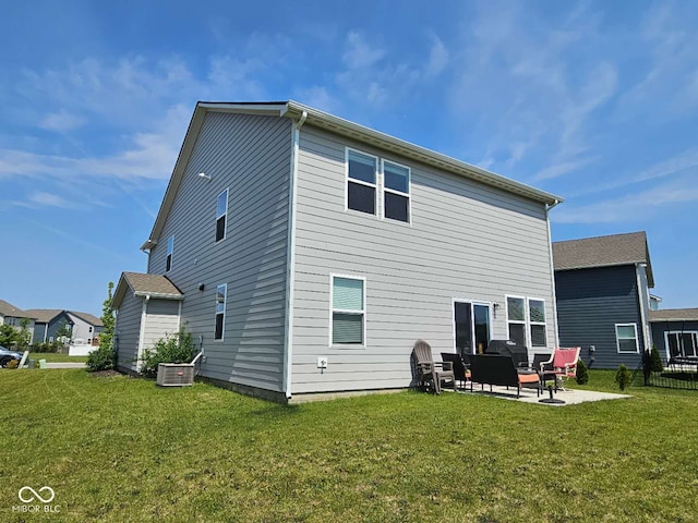 17255 Seaboard Pl, Noblesville, IN 46060 - back of property featuring a patio area and a yard