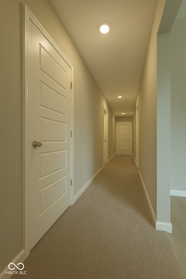17255 Seaboard Pl, Noblesville, IN 46060 - hallway featuring carpet floors and recessed lighting