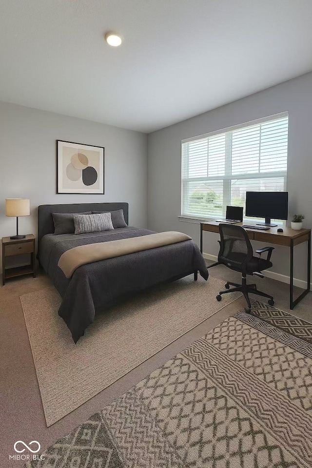 17255 Seaboard Pl, Noblesville, IN 46060 - bedroom featuring carpet floors and a desk
