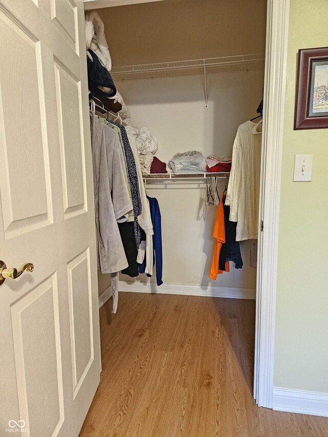 6956 Park Square Dr Unit D, Avon, IN 46123 - walk in closet with wood finished floors