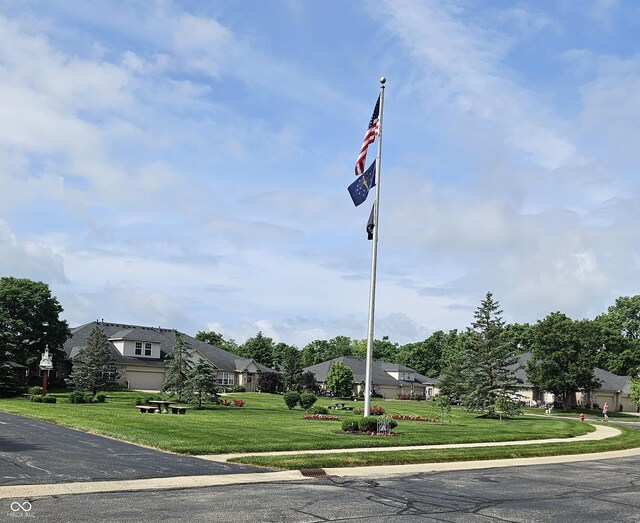 6956 Park Square Dr Unit D, Avon, IN 46123 - view of front of home with a front lawn and a residential view