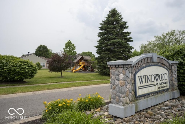 7657 Wheatgrass Ln, Noblesville, IN 46062 - community / neighborhood sign featuring a lawn