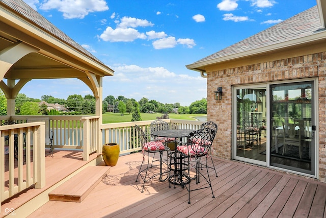 7635 Monte Carlo Way, Indianapolis, IN 46278 - deck featuring outdoor dining area