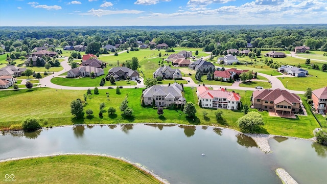 7635 Monte Carlo Way, Indianapolis, IN 46278 - aerial view of residential area featuring a large body of water
