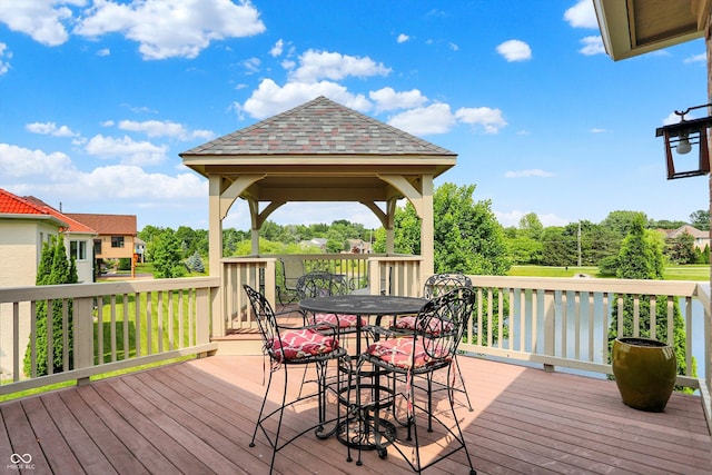 7635 Monte Carlo Way, Indianapolis, IN 46278 - deck with a gazebo and outdoor dining space