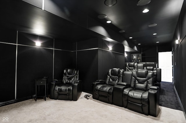 7635 Monte Carlo Way, Indianapolis, IN 46278 - carpeted home theater room featuring recessed lighting