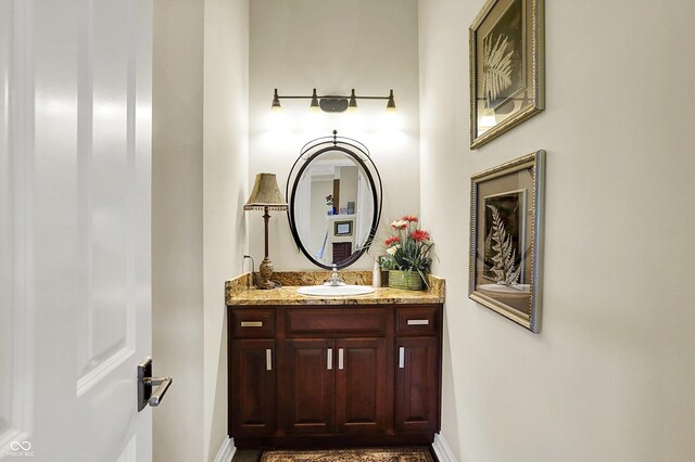 7635 Monte Carlo Way, Indianapolis, IN 46278 - bathroom with vanity and baseboards
