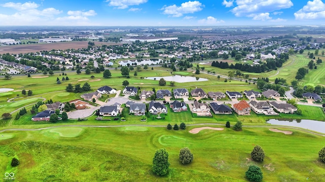 1135 Maclaren Ct, Franklin, IN 46131 - aerial view of residential area featuring a large body of water and a golf course