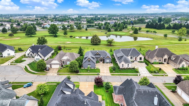 1135 Maclaren Ct, Franklin, IN 46131 - aerial view of residential area with a nearby body of water and a golf course