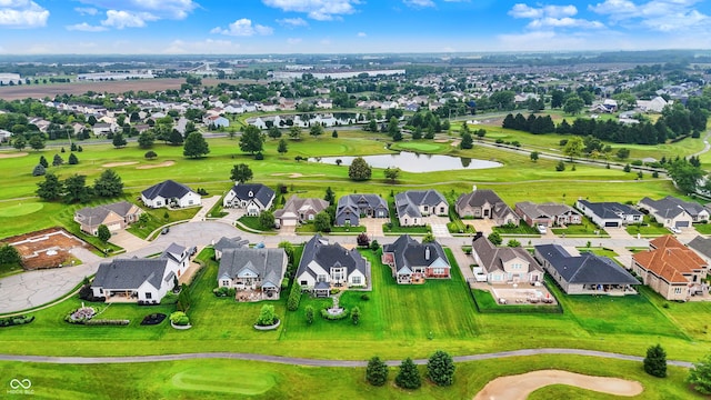 1135 Maclaren Ct, Franklin, IN 46131 - aerial view of residential area featuring a golf club
