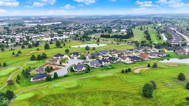 1135 Maclaren Ct, Franklin, IN 46131 - aerial perspective of suburban area featuring a nearby body of water and a golf club
