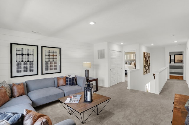 942 Shadow Dr, Danville, IN 46122 - living room with carpet floors and recessed lighting