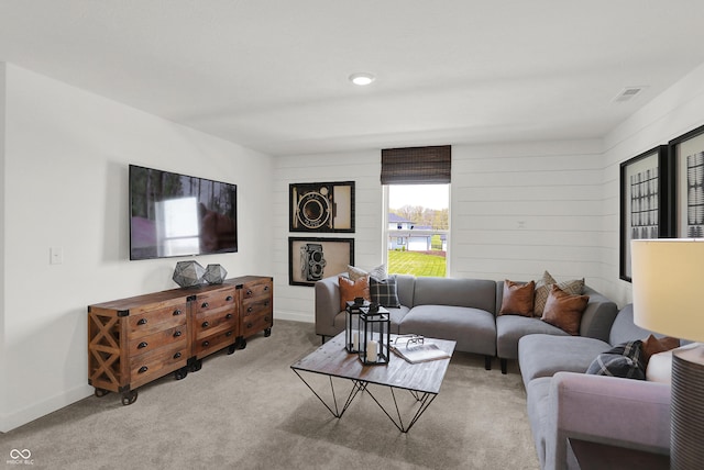942 Shadow Dr, Danville, IN 46122 - carpeted living area with baseboards