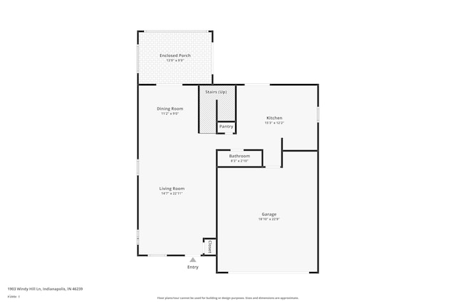 1903 Windy Hill Ln, Indianapolis, IN 46239 - view of home floor plan