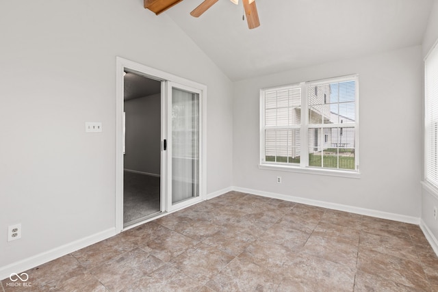 1903 Windy Hill Ln, Indianapolis, IN 46239 - unfurnished room with ceiling fan and baseboards