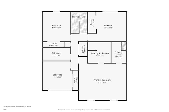1903 Windy Hill Ln, Indianapolis, IN 46239 - view of room layout
