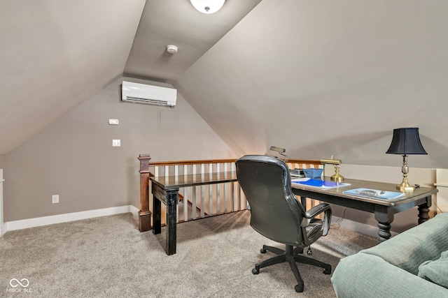 900 W Busby St, Lebanon, IN 46052 - carpeted office space with a wall unit AC and lofted ceiling