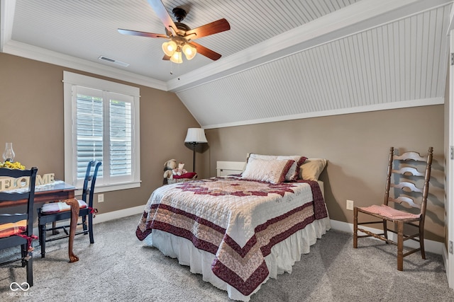 900 W Busby St, Lebanon, IN 46052 - carpeted bedroom featuring crown molding and a ceiling fan