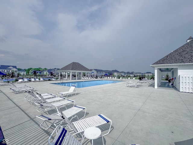 640 Axford Bay Dr, Westfield, IN 46074 - community pool featuring a patio