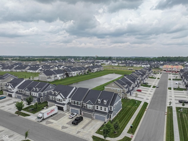 640 Axford Bay Dr, Westfield, IN 46074 - aerial view of residential area featuring a large body of water