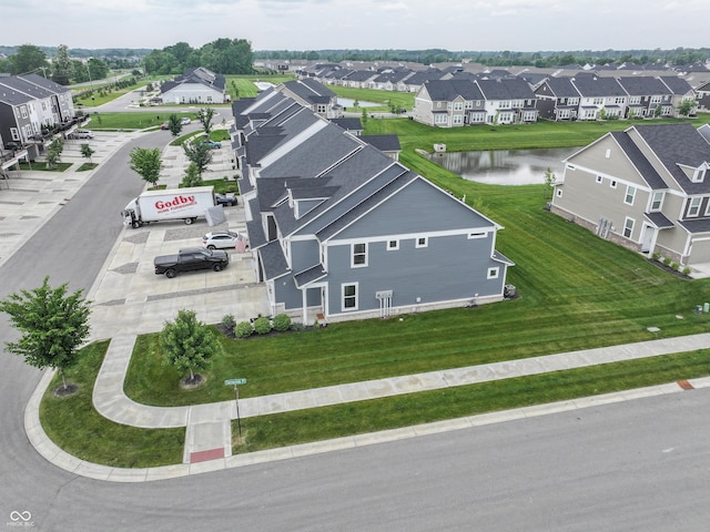 640 Axford Bay Dr, Westfield, IN 46074 - aerial view of residential area with a nearby body of water