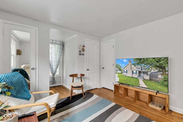 1618 Villa Ave, Indianapolis, IN 46203 - sitting room featuring wood finished floors and baseboards