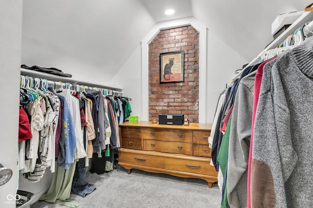 1618 Villa Ave, Indianapolis, IN 46203 - walk in closet with carpet and lofted ceiling