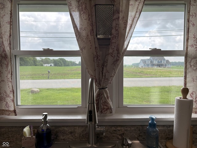 260 S 250 W, Greenfield, IN 46140 - kitchen view of wallpapered walls