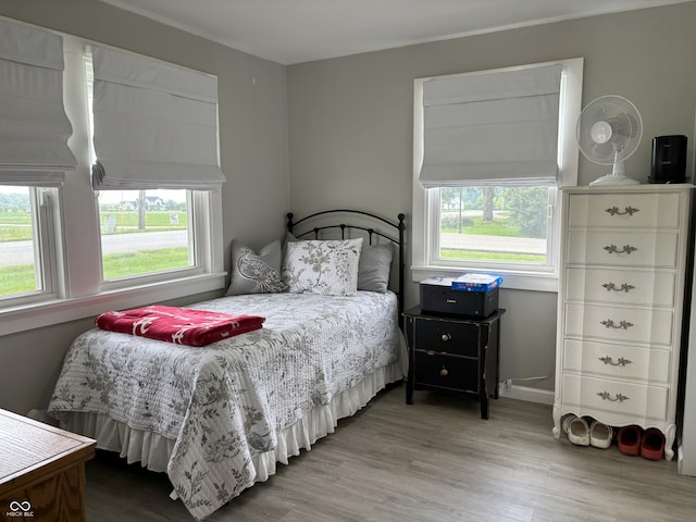 260 S 250 W, Greenfield, IN 46140 - bedroom featuring multiple windows and wood finished floors