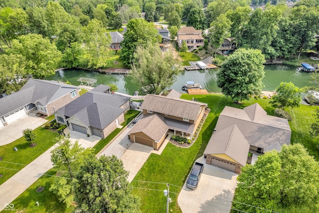 103 Gettysburg, Coatesville, IN 46121 - aerial view of residential area featuring a large body of water