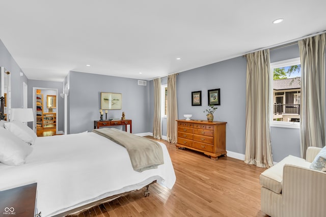 103 Gettysburg, Coatesville, IN 46121 - bedroom featuring light wood-style flooring and recessed lighting